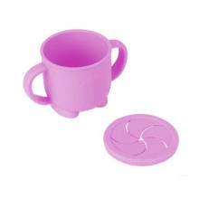 silicone snack cup anti-drop and anti-sprinkle